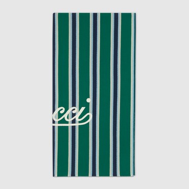 GUCCI Cotton Jacquard Beach Blanket