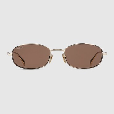 GUCCI Oval Frame Sunglasses