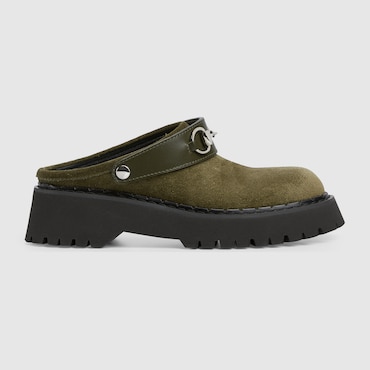 GUCCI Women's Mule With Horsebit, Size 40 IT