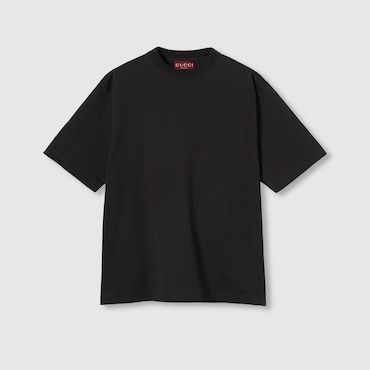 GUCCI Cotton Jersey T-shirt With Embroidery, Size S