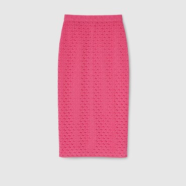 GUCCI Jupe En Macramé GG, Taille 42 IT