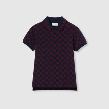 GUCCI Kids - GG Cotton Polo Shirt, Size 12 YEARS