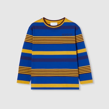 GUCCI Kids - Striped Cotton T-shirt, Size 4 YEARS