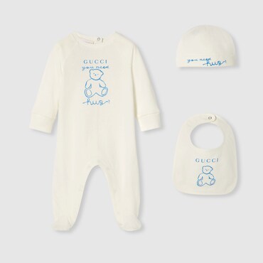 GUCCI Baby - Cotton Three-piece Gift Set, Size 6-9 MONTHS