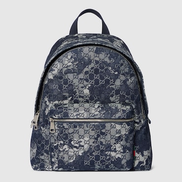 GUCCI GG Denim Large Backpack