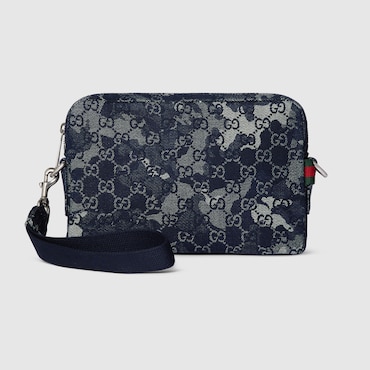 GUCCI GG Denim Small Crossbody Bag