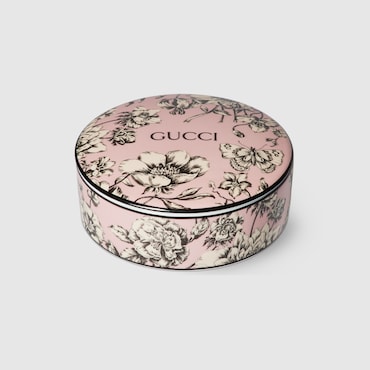 GUCCI Flora Sketch Print Round Box