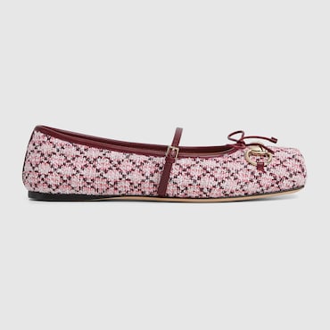 GUCCI Women's Horsebit Ballet Flat, Size 40 IT