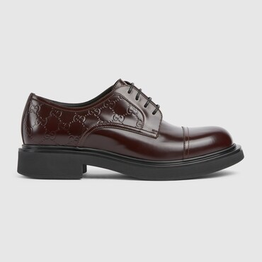 GUCCI Chaussures À Lacets Avec Détail GG Pour Homme, Taille 44.5 IT
