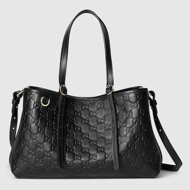 GUCCI GG Emblem Medium Tote Bag