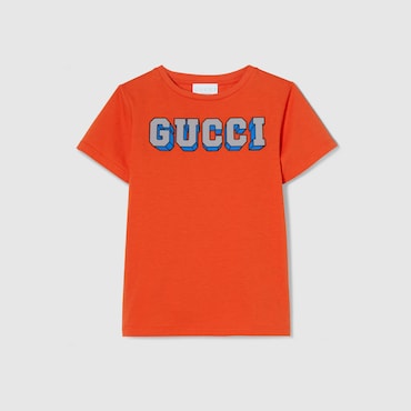 GUCCI Garçons - T-shirt Pour Enfant En Coton Avec Imprimé, Taille 10 ANS