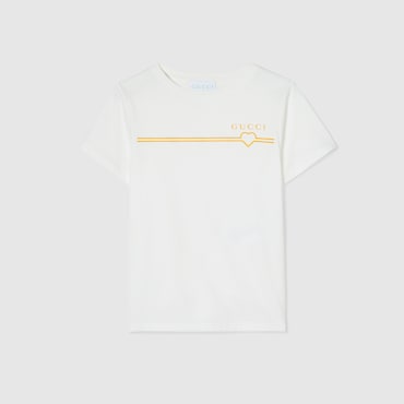 GUCCI Kids - Cotton T-shirt With Print, Size 4 YEARS
