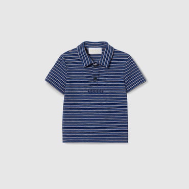 GUCCI Baby - Cotton Jersey Polo Shirt, Size 3-6 MONTHS