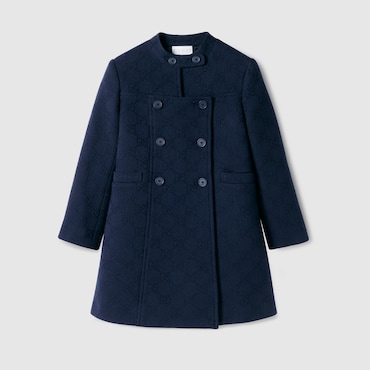 GUCCI Kids - GG Wool Coat, Size 10 YEARS