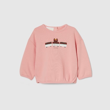 GUCCI Baby - Cotton Sweatshirt With Print, Size 24 MONTHS