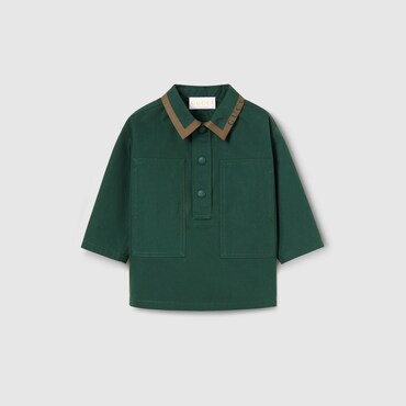 GUCCI Bébé - Surchemise Pour Bébé En Popeline De Coton, Taille 3-6 MOIS