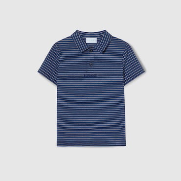 GUCCI Kids - Cotton Jersey Polo Shirt, Size 6 YEARS