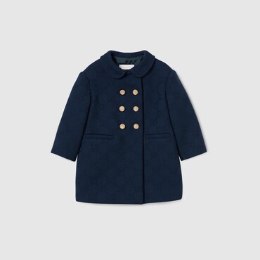 GUCCI Bébé - Manteau Pour Bébé En Laine GG, Taille 9-12 MOIS