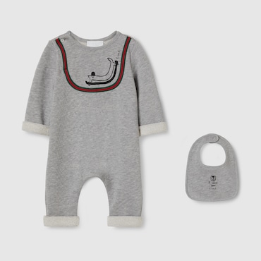 GUCCI Baby - Cotton Two-piece Gift Set, Size 6/9