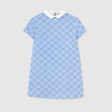 GUCCI Kids - Embroidered Jersey Dress, Size 8 YEARS