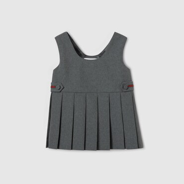 GUCCI Baby - Wool Dress With Web, Size 6-9 MONTHS