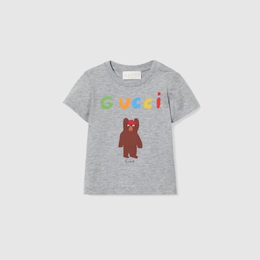 GUCCI Bébé - T-shirt Pour Bébé En Coton Avec Imprimé, Taille 18-24 MOIS
