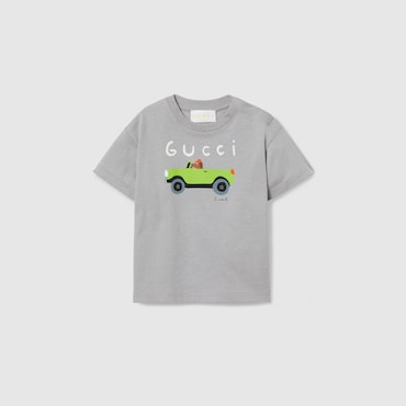 GUCCI Baby - Cotton T-shirt With Print, Size 18-24 MONTHS
