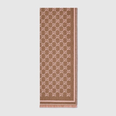 GUCCI GG Wool Scarf