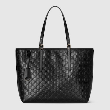 GUCCI GG Emblem Large Tote Bag