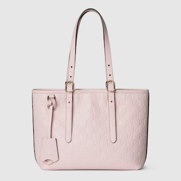 GUCCI GG Emblem Medium Tote Bag