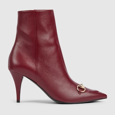 GUCCI Women's Ankle Boot With Horsebit, Size 36.5 IT