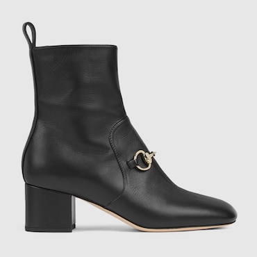 GUCCI Women's Ankle Boot With Horsebit, Size 36.5 IT