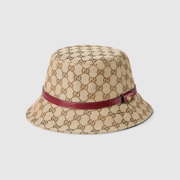 GUCCI GG Canvas Bucket Hat, Size S