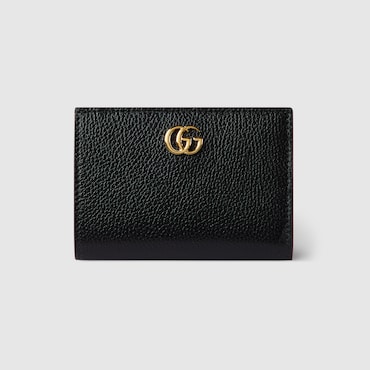GUCCI Bi-color GG Marmont Small Wallet, Black