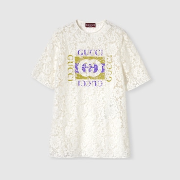 GUCCI Floral Lace Top, Size 40 IT