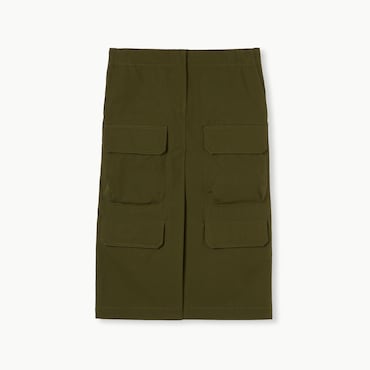 GUCCI Jupe En Toile De Coton Avec Broderie, Taille 44 IT