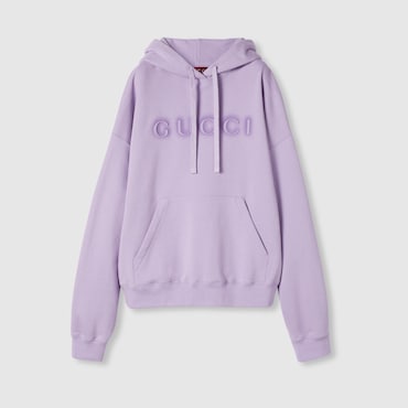 GUCCI Cotton Hooded Sweatshirt With Logo, Size XXS