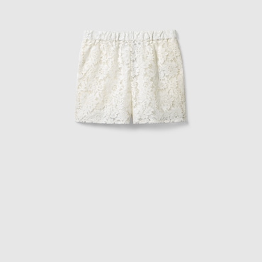 GUCCI Floral Lace Shorts, Size 40 IT