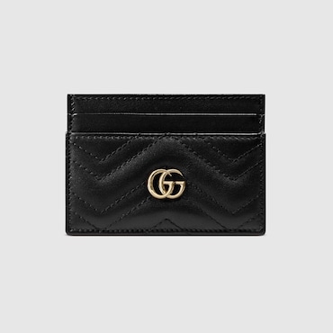 GUCCI GG Marmont Card Case, Black