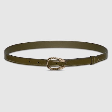GUCCI Thin Belt With Dionysus Buckle, Size 100