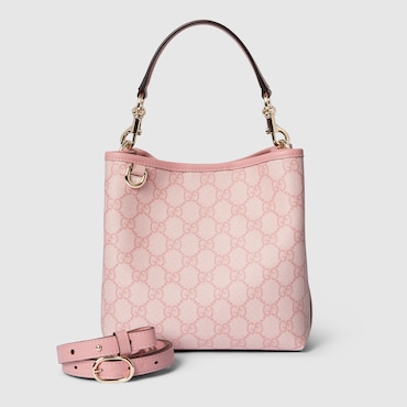 GUCCI GG Emblem Small Bucket Bag