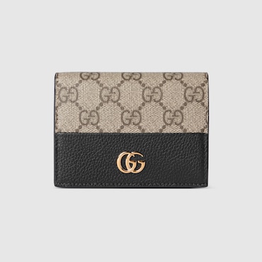 GUCCI GG Marmont Bi-color Card Case Wallet