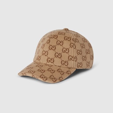 GUCCI GG Wool Baseball Hat, Size XL