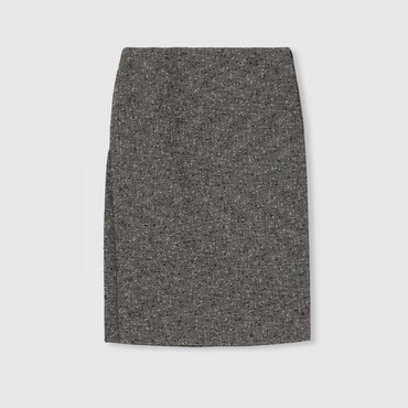 GUCCI Seeded Wool Skirt, Size 38 IT