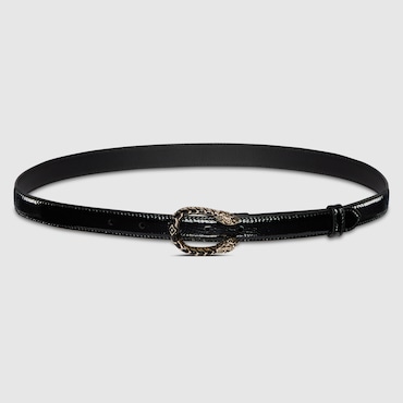 GUCCI Thin Belt With Dionysus Buckle, Size 75