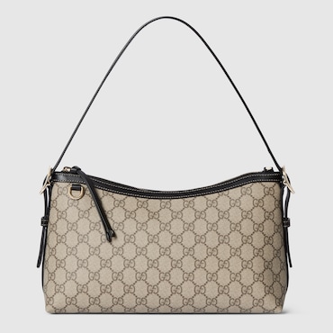 GUCCI Mittelgroße GG Emblem Schultertasche