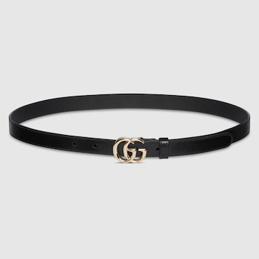 GUCCI GG Marmont Thin Belt, Size 85