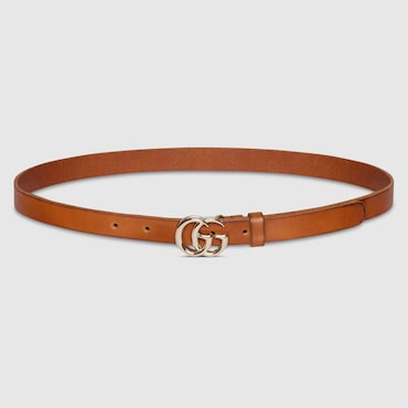 GUCCI GG Marmont Thin Belt, Size 85