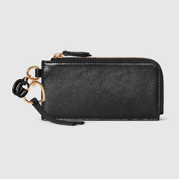 GUCCI Card Case With Double G Charm