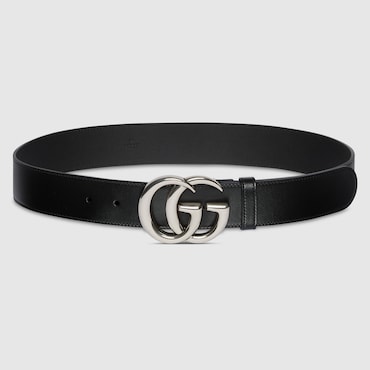 GUCCI GG Marmont Wide Belt, Size 95